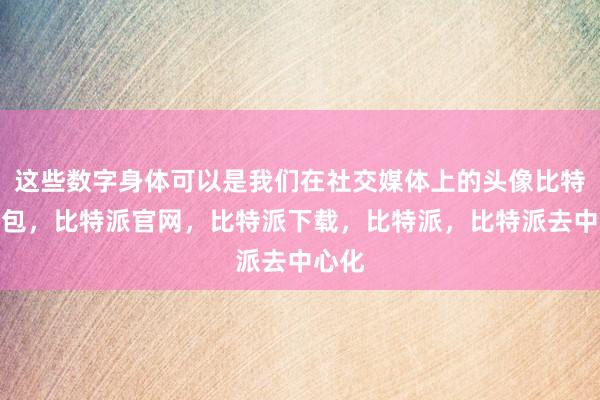 这些数字身体可以是我们在社交媒体上的头像比特派钱包，比特派官网，比特派下载，比特派，比特派去中心化