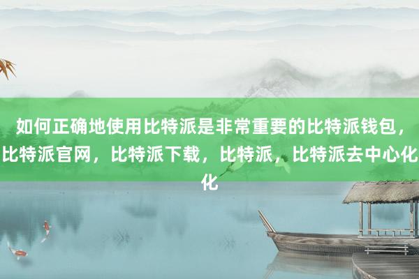 如何正确地使用比特派是非常重要的比特派钱包，比特派官网，比特派下载，比特派，比特派去中心化