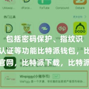 包括密码保护、指纹识别和双重认证等功能比特派钱包，比特派官网，比特派下载，比特派，比特派去中心化